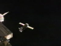 Spojenie lode Progress M-15M so stanicou ISS